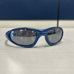 Oakley 1999 Straight Jacket Navy Blue Sunglasses - Vintage Wrap Style