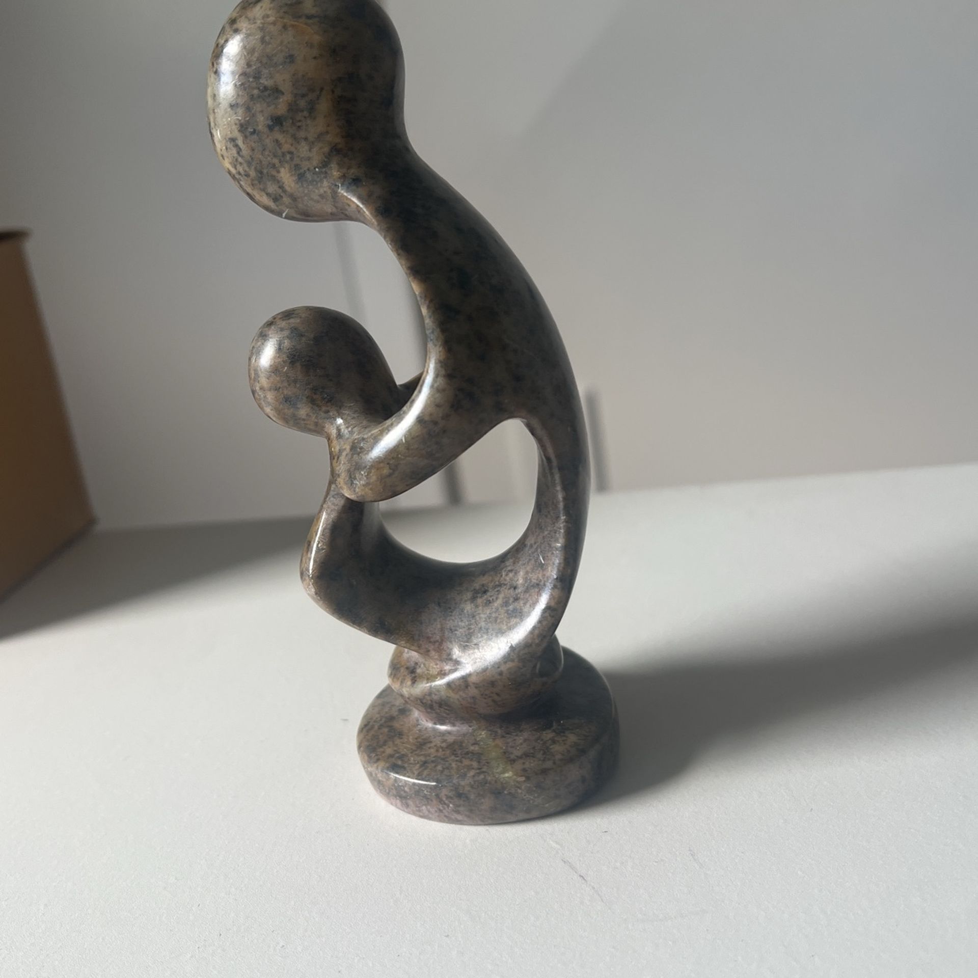 Authentic African Shona Stone Sculpture titled "Mother & Child"