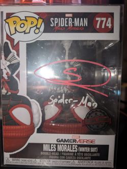 Miles Morales signed funko Shameik Moore