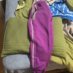 Purple Nike tech pants