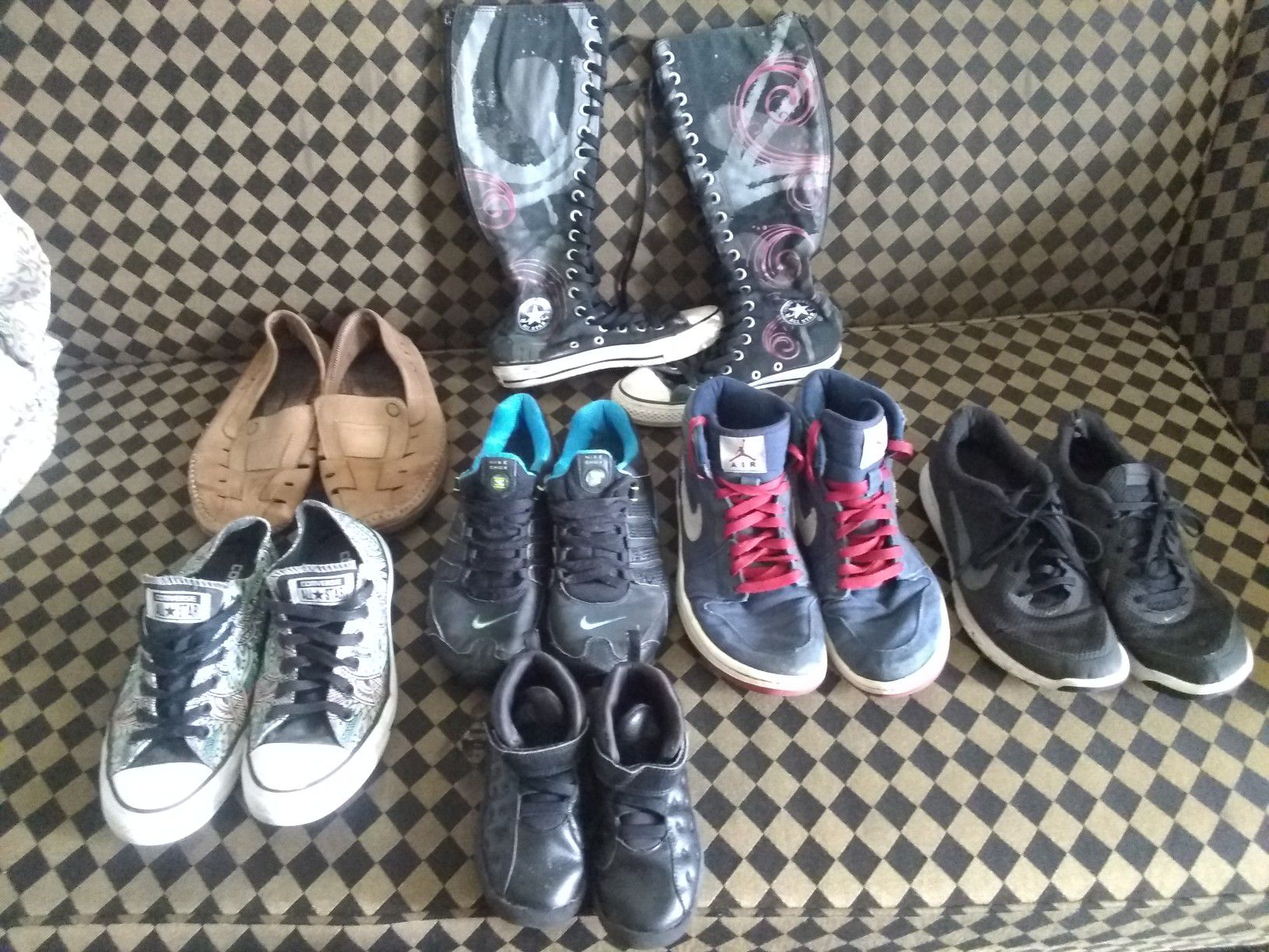 Variety of shoes