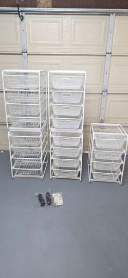 IKEA Algot 4 Drawer Wire Mesh Storage Discontinued. $50/each
