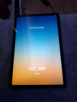 Grey Samsung tablet