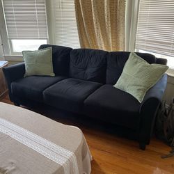 Black 3 Seat couch