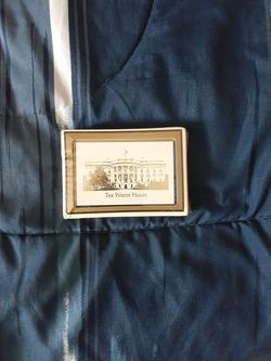 White house playing cards vintage