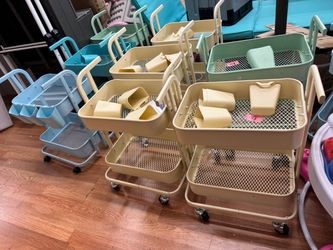 2 Tier Rolling Cart, Utility Cart