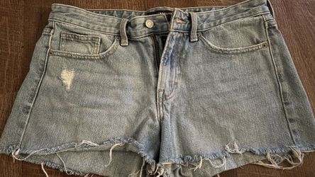 Three denim shorts
