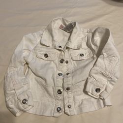 white denim jacket - toddler