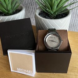 Michael Kors Watch- Kinley Pave Gunmetal, New!!