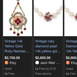 Ruby's gold and diamonds