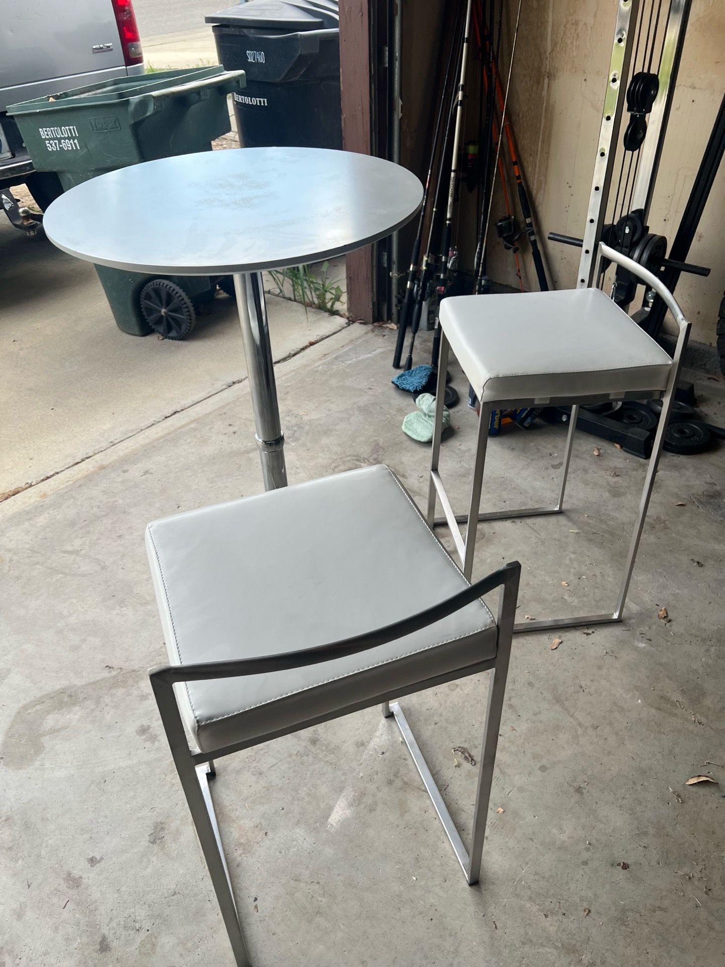 Bar stool and chairs