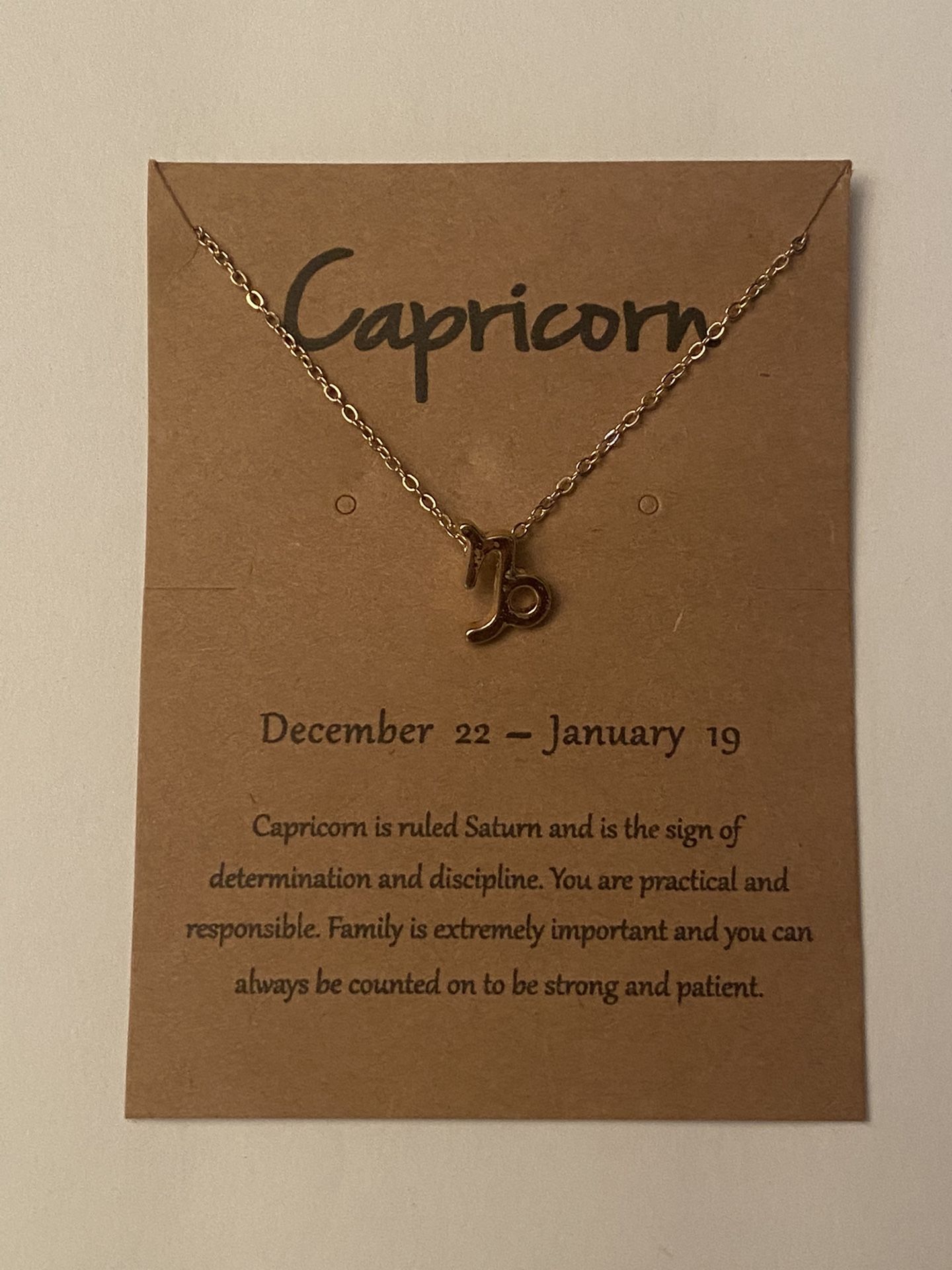 Fashion Gold Plate Capricorn Necklace
