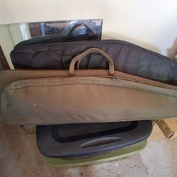 2 Allen Rifle Bags W/ Gunmaster Trigger Lock & Champion Soundproof Earmuffs Included