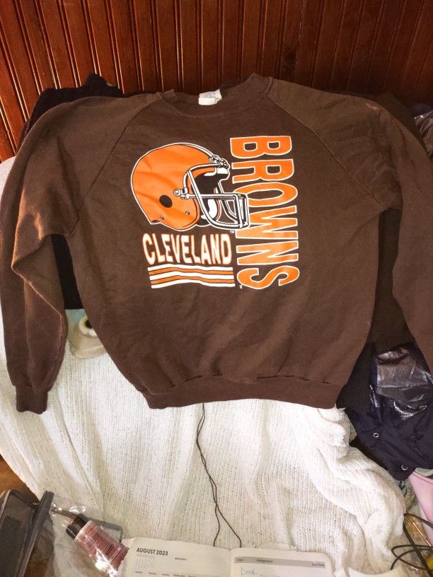 Vintage Cleveland Brownsnsize L Or XL Sweatshirt 