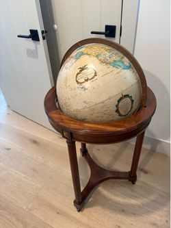 Vintage Replogle Classical Mahogany Floor World Globe