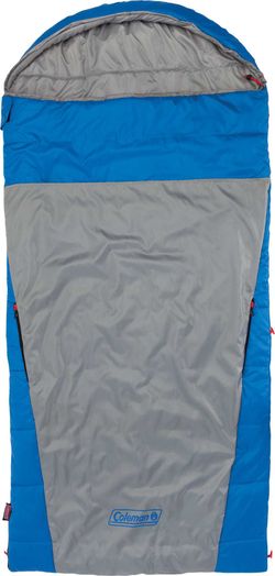 New As-Is Coleman 2-in-1 Sleeping Bag - 30-70F Convertible HybridMummy BlueGrey Retail $101.00
