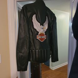 Leather Harley Davidson Jacket 2xl