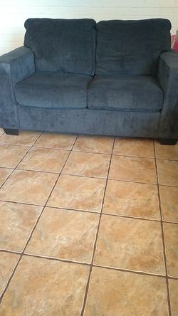 Three piece couch set navy blue