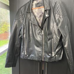 Black Rivet Leather Jacket