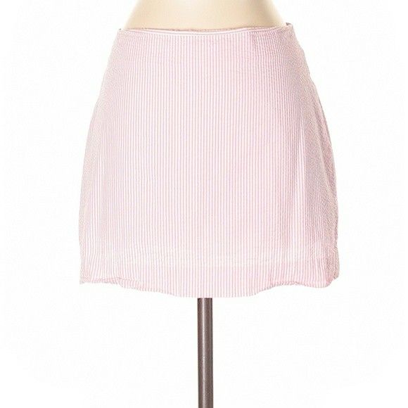 Lily Pulitzer Pink & White Striped Mini Skirt- 2