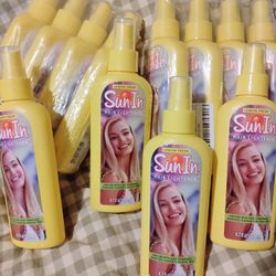 12 BOTTLE LOT OF SUN IN HAIR LIGHTENER  (LEMON FRESH)