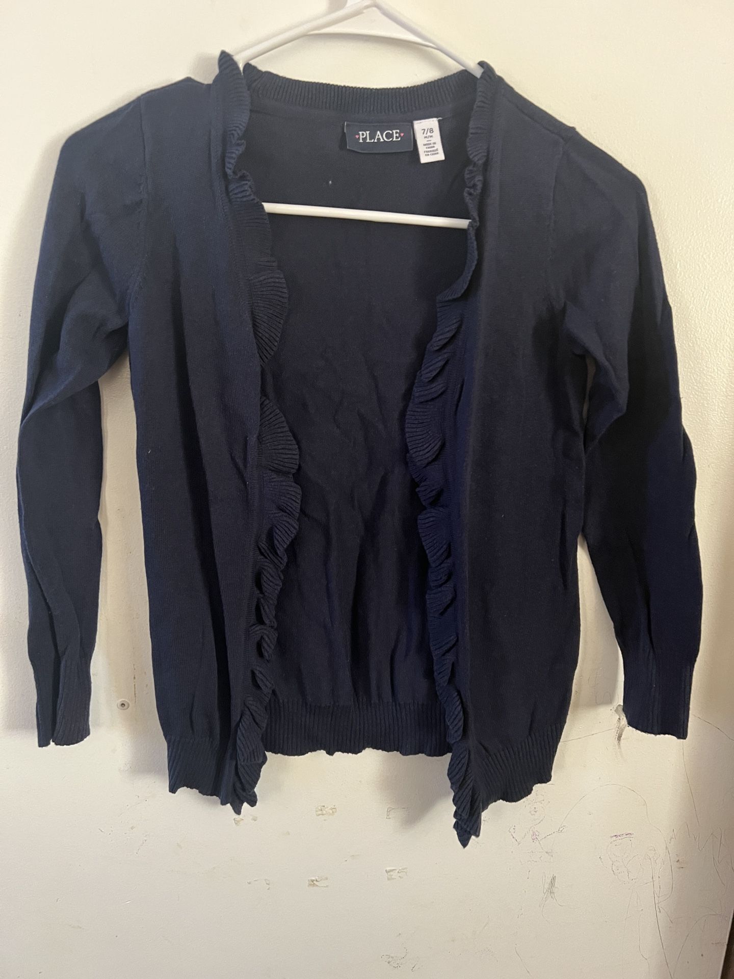 children place girl blue Cardigan 7/8