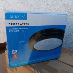 Akaicon decorative Ventilation Fan With LED Light 