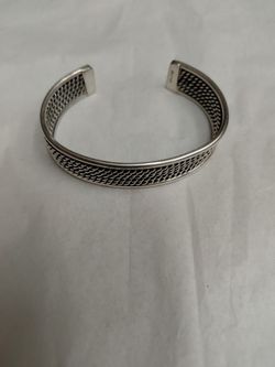 Navajo Sterling Silver Bracelet Cuff.