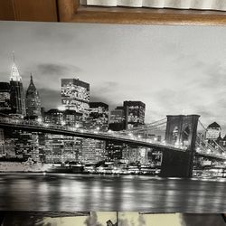 Large Canvas Of New York