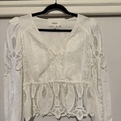 ba&sh Lace Boho Blouse / Brand New