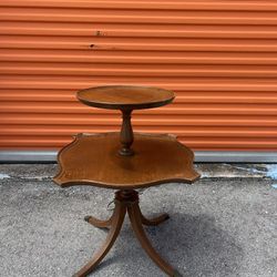 ANTIQUE/ VINTAGE/ SOLID Walnut Wood /2 Table Stand/ DELIVERY NEGOTIABLE 