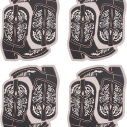Boot Cork Drink Coasters Set of 4,