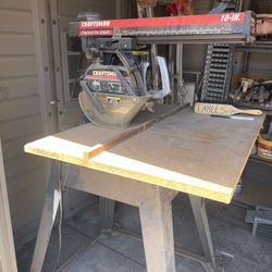 Radial Arm Saw And Compressor