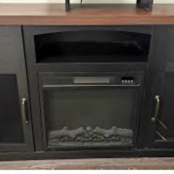 Fireplace with heater