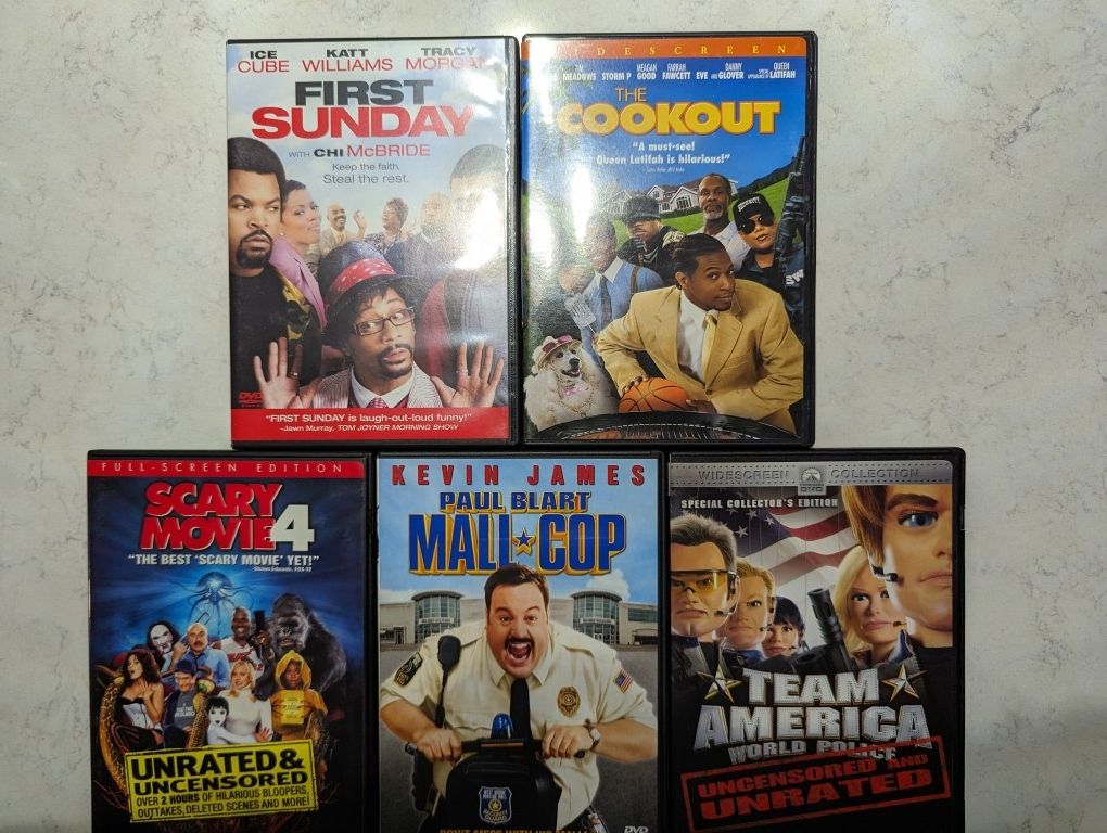5 DVD Movies. Comedy