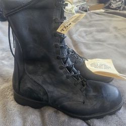 Army boots.