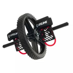 Lifeline Fitness Power Wheel Full Body Workout Ab Roller, Functional Full Body