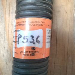 P536 (#5 Wire, 36" Coil To Coil Length) Garage Spring 