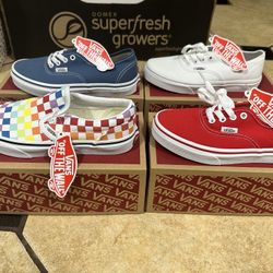 4 Brand New Pairs Size 3 Kids Vans! $120 FIRM