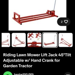 RIDING LAWN MOWER LIFT JACK