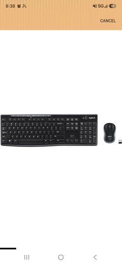 Logitech MK270 Full Size Wireless Keyboard and Mouse Combo - Black