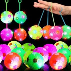Flashing Spiky Ball 12pc associated colors