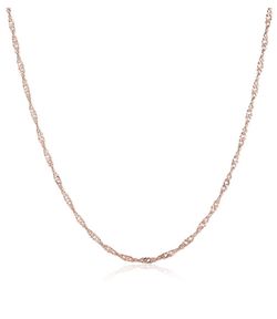 18K Rose Gold Plated Chain Necklaces Fashion Women Jewelry Wedding Engagement Necklace Sets for Ladie