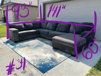 Sectional couch modular L-shaped sofa sala delivery available