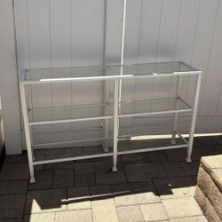 Glass  Table/Shelves 