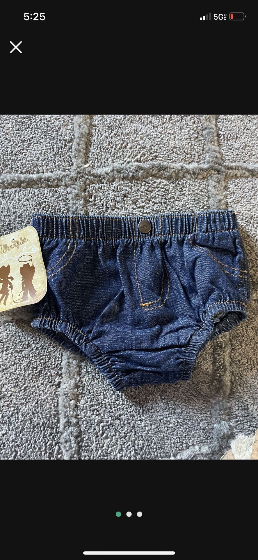 đź‘–Wrangler Jean Diaper Cover