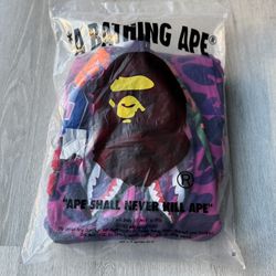 Purple Bape Hoodie 