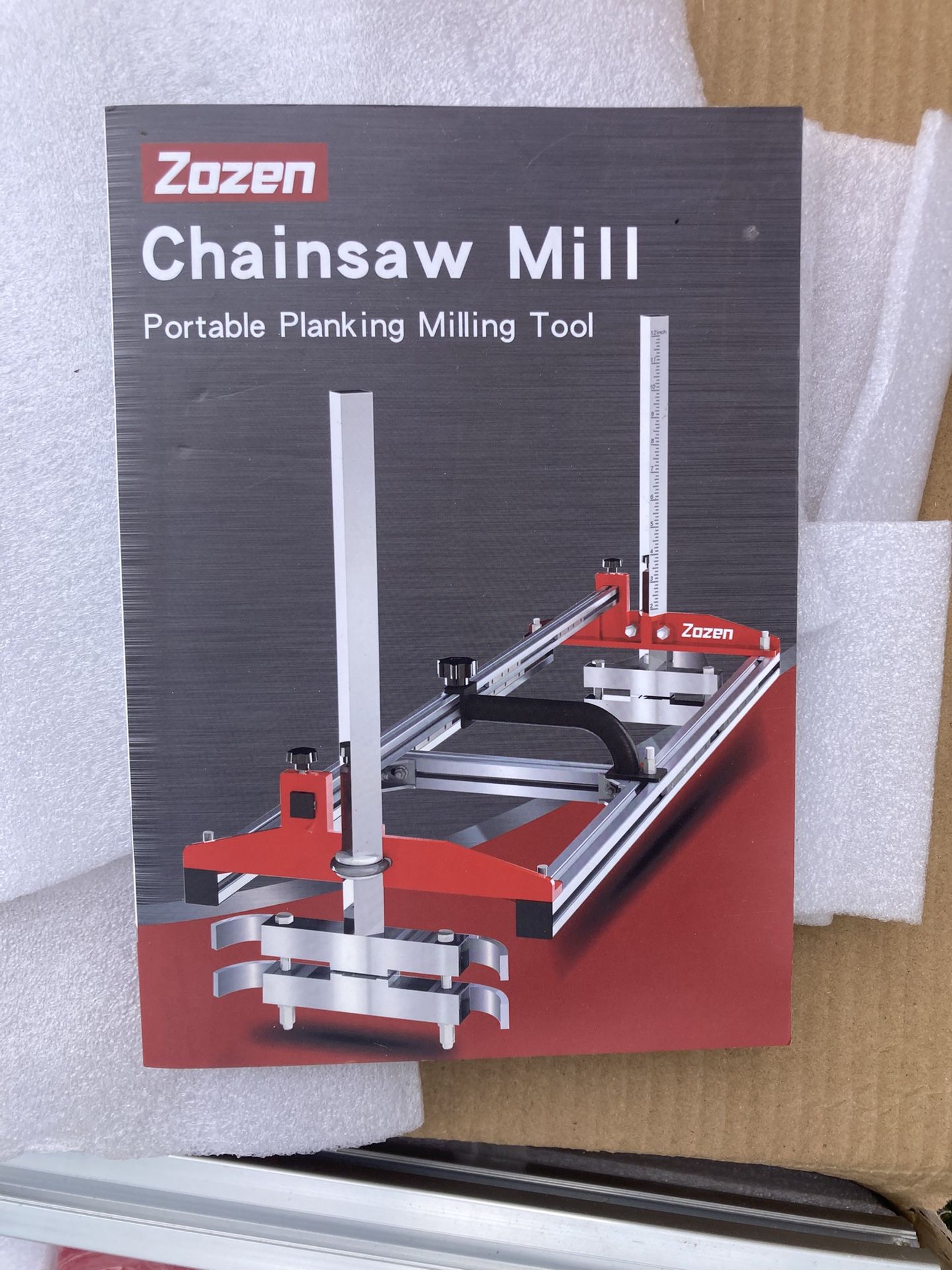 Zozen Chainsaw Mill with Lumber Guide Brackets, Portable Sawmill Kit - Can be Assembled into 3 sizes for Independent Use, Suitable for 14-36" Planking