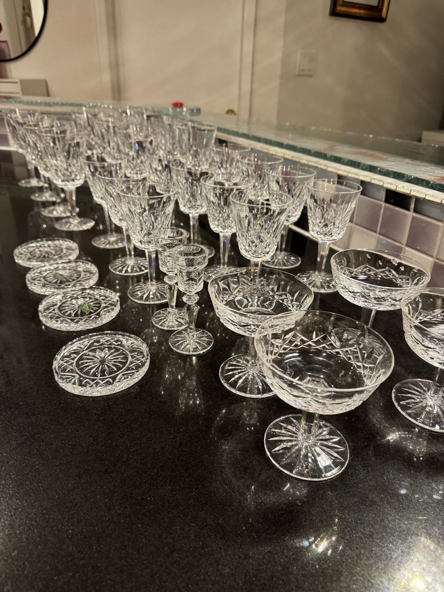 Rare Estate Collection: 33pc Vintage Waterford Lismore — Authentic Irish Craftsmanship