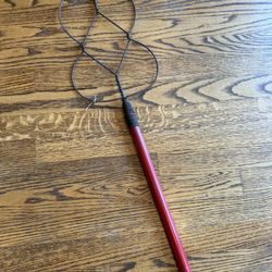 Vintage Batwing Rug Carpet Beater Red Wood Handle